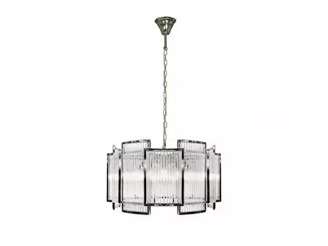 Подвесная люстра iLamp Tribeca MD0276-6C CHROME+SMOKY GRAY