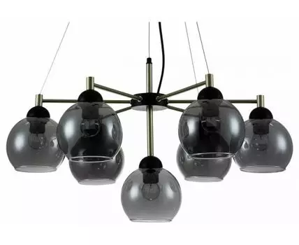 Подвесная люстра Indigo Grappoli 11029/7P Black
