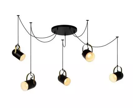 Подвесная люстра Lucide Swapp (Черный, 12)