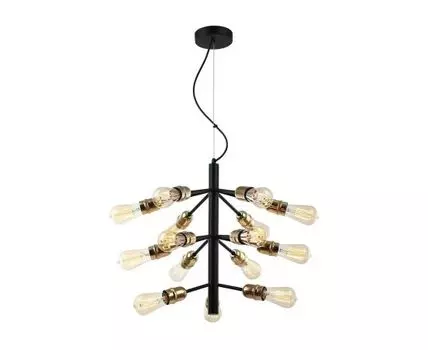 Подвесная люстра Lussole Huron (Черный)