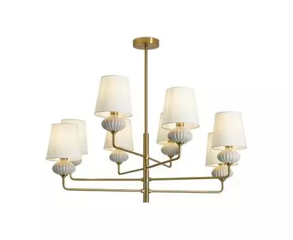 Подвесная люстра на штанге Freya Ceramics