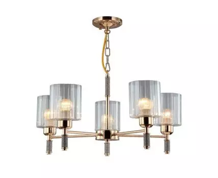 Подвесная люстра Omnilux Dronero (золотистый)