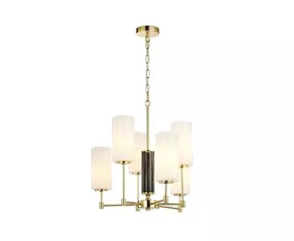 Подвесная люстра Palmarius (золотистый, белый)