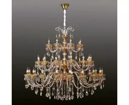 Подвесная люстра с хрусталем 256/42 золото