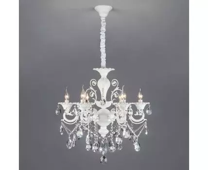 Подвесная люстра с хрусталем 294/6 белый