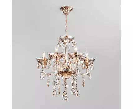 Подвесная люстра с хрусталем 310/5 золото