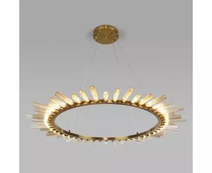 Подвесная люстра с плафонами 559 золотая бронза