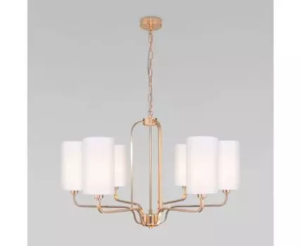 Подвесная люстра с тканевыми абажурами 60128/6 золото