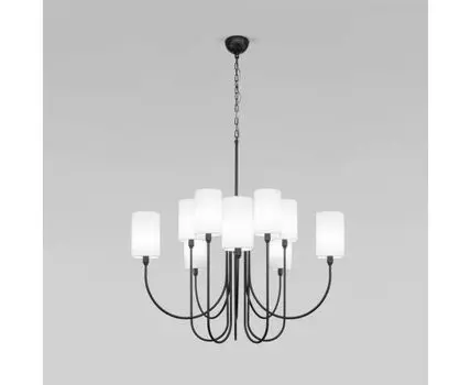 Подвесная люстра с тканевыми абажурами 60164/10 черный