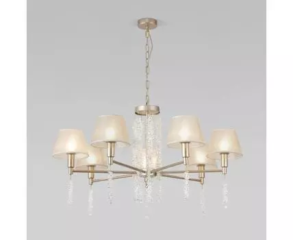 Подвесная люстра с тканевыми абажурами Eurosvet Charuel