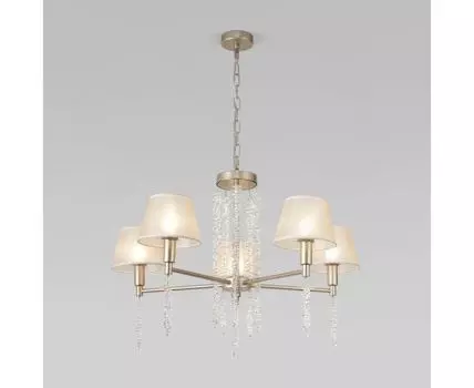 Подвесная люстра с тканевыми абажурами Eurosvet Charuel