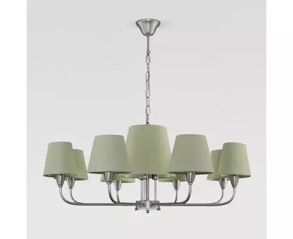 Подвесная люстра с тканевыми абажурами Eurosvet Milos