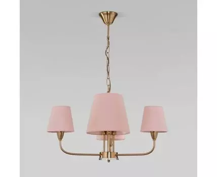 Подвесная люстра с тканевыми абажурами Eurosvet Milos