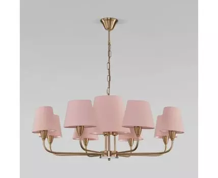 Подвесная люстра с тканевыми абажурами Eurosvet Milos