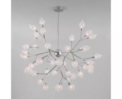 Подвесная люстра со стеклянными плафонами 547 серебро