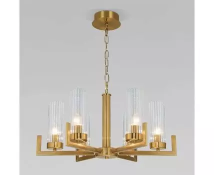 Подвесная люстра со стеклянными плафонами 60133/6 латунь