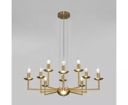 Подвесная люстра в классическом стиле 60150/10 латунь