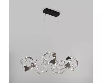 Подвесная светодиодная люстра 90368/5 черный жемчуг