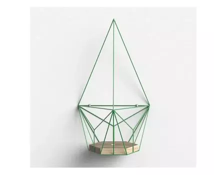 Подвесное кашпо Шаттл в зеленом цвете (28)