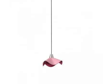 Подвесной кожаный светильник Helga розовый