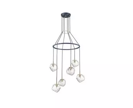 Подвесной светильник 1105 (синий, золотистый)