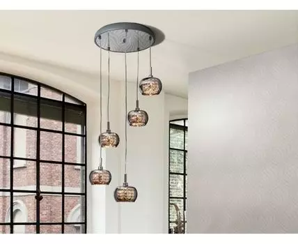 Подвесной светильник Arian 5L сталь DIMABLE