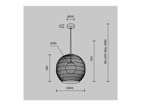 Подвесной светильник Cane
