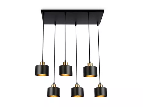 Подвесной светильник черный/латунь, TR8126