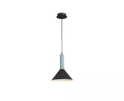 Подвесной светильник (черный, синий)