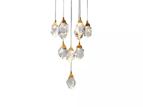 Подвесной светильник Crystal rock 11 gold