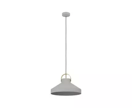 Подвесной светильник ESTEPONA, 1X40W (E27), серый, матовая латунь, 390226