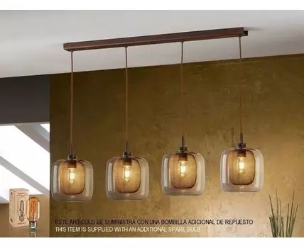 Подвесной светильник Fox 4L шоколадный DIMABLE