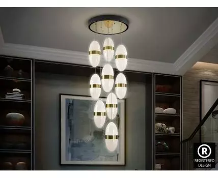 Подвесной светильник Garden 9L черный/бронзовый