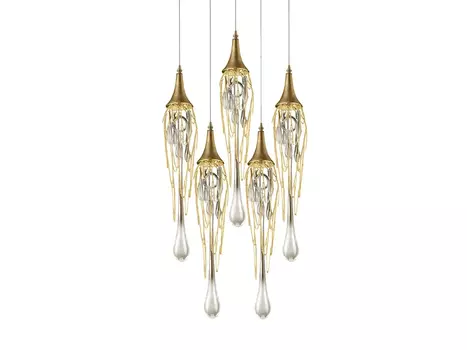 Подвесной светильник Goddess Tears 5R gold