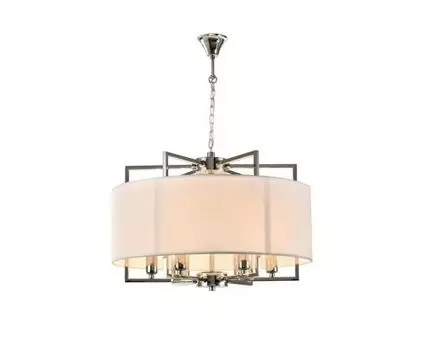 Подвесной светильник iLamp DIVOLE P9505-6 NICKEL (серебристый, белый)