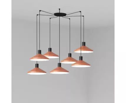 Подвесной светильник Kombo терракотовый 40 7L
