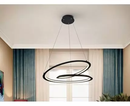 Подвесной светильник Looping черный 60