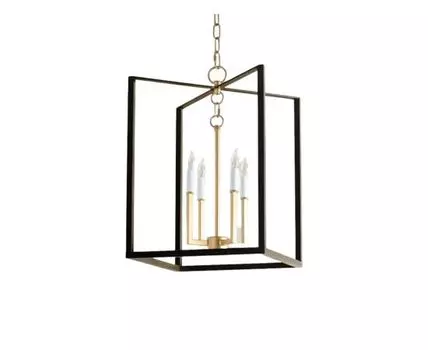 Подвесной светильник Мэйсон (золотистый, черный, 40)