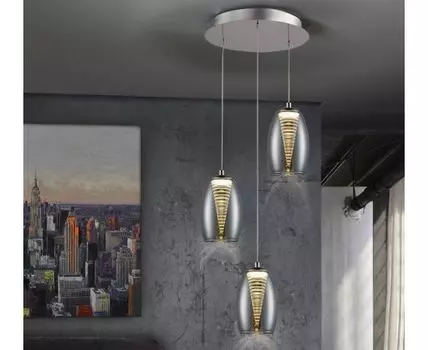 Подвесной светильник Nebula 3L LED хром