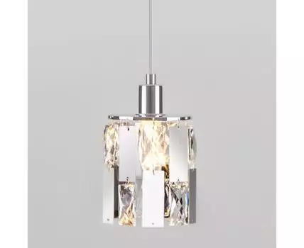 Подвесной светильник с хрусталем 50101/1 хром