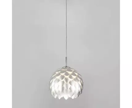 Подвесной светильник с металлическим плафоном 304/1 серебро / хром