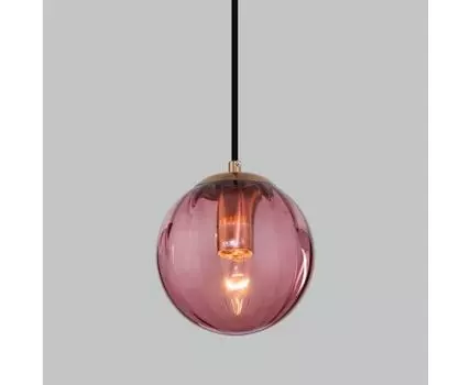 Подвесной светильник с плафоном 50207/1 бордовый