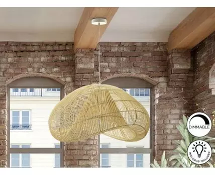 Подвесной светильник Sabah из натурального ротанга 80CM