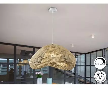 Подвесной светильник Sabah из натурального ротанга 55CM