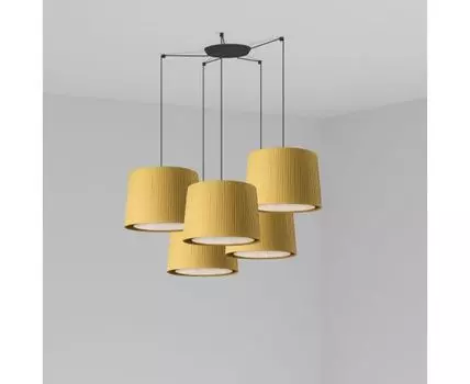 Подвесной светильник Samba 5L черный/желтый
