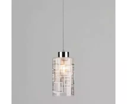 Подвесной светильник со стеклянным плафоном 50002/1 хром