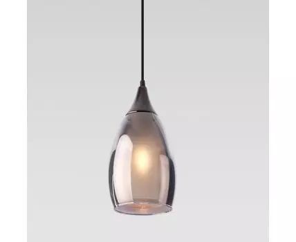 Подвесной светильник со стеклянным плафоном 50085/1 черный жемчуг