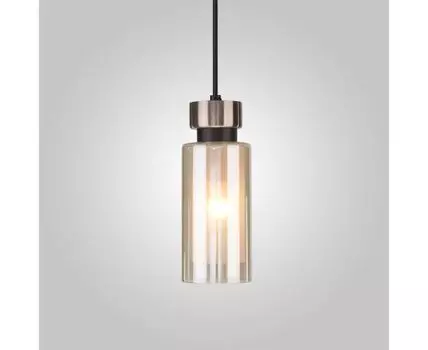 Подвесной светильник со стеклянным плафоном 50115/1 черный