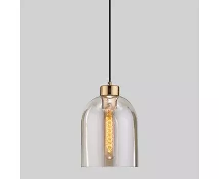 Подвесной светильник со стеклянным плафоном 50119/1 латунь
