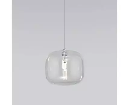 Подвесной светильник со стеклянным плафоном 50129/1 хром